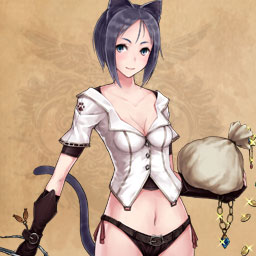 猫怪盗菲勒思立绘